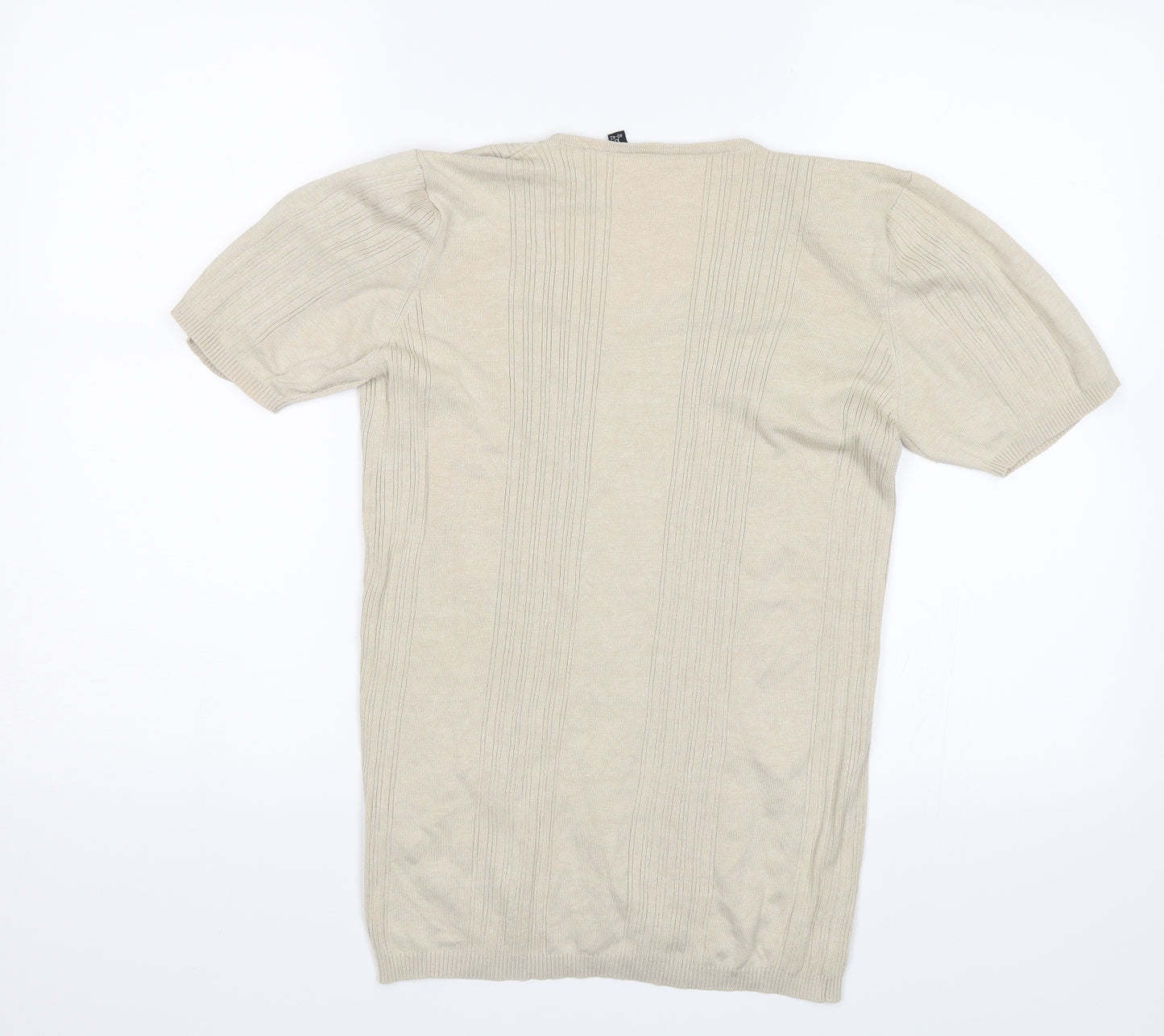 Preowrn Womens Beige   Jersey T-Shirt Size L