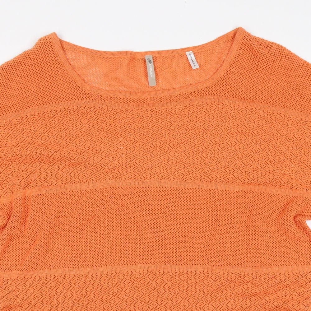 Anthology Womens Orange   Jersey T-Shirt Size 16