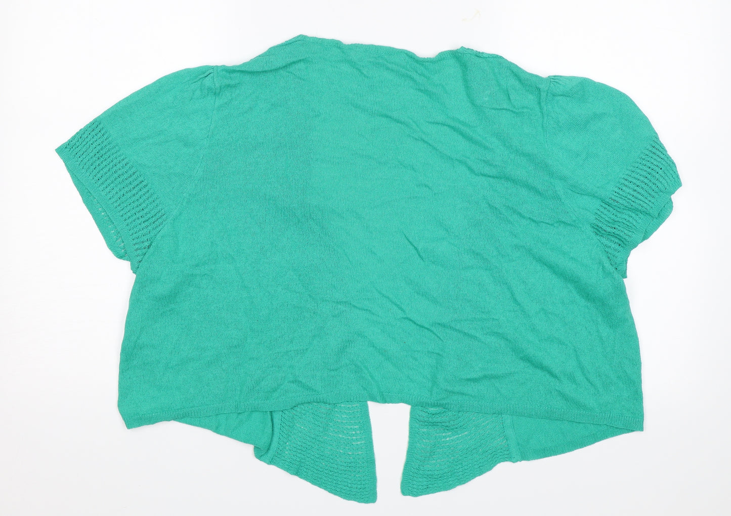 M&S Womens Green   Shrug Jumper Size 22