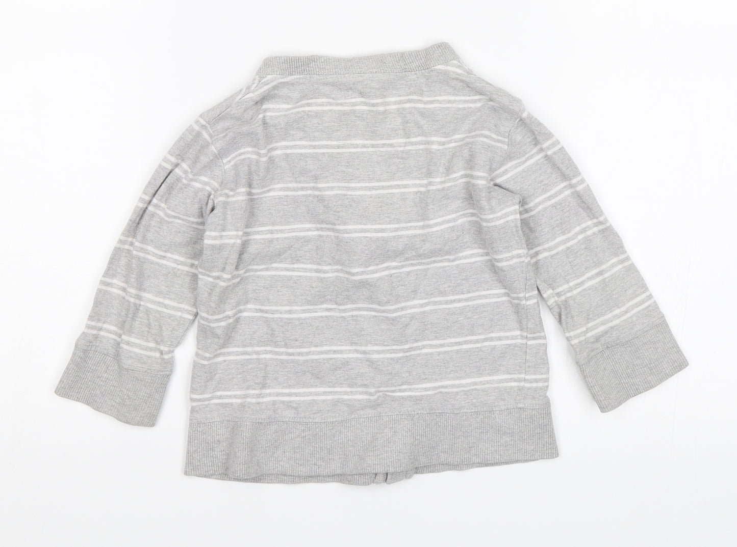 NEXT Baby Grey Striped  Jersey T-Shirt Size 12-18 Months  - Marine Division