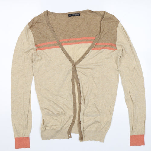 Atmosphere Mens Brown   Cardigan Jumper