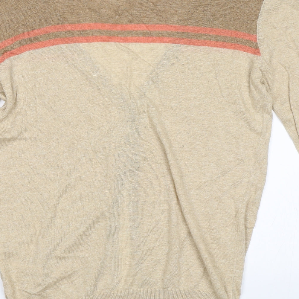 Atmosphere Mens Brown   Cardigan Jumper