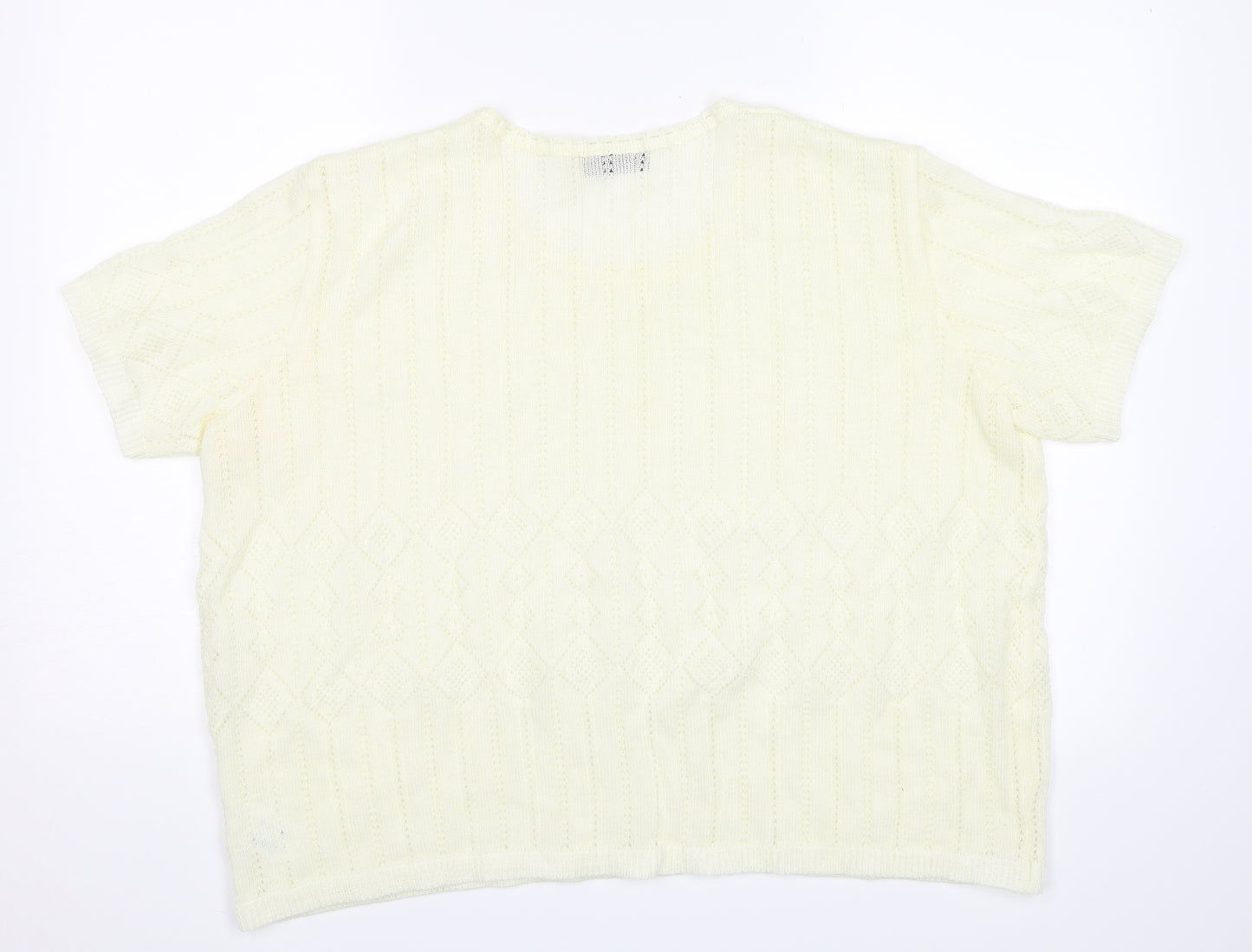 Fashion Extra Womens White   Jersey T-Shirt Size 24