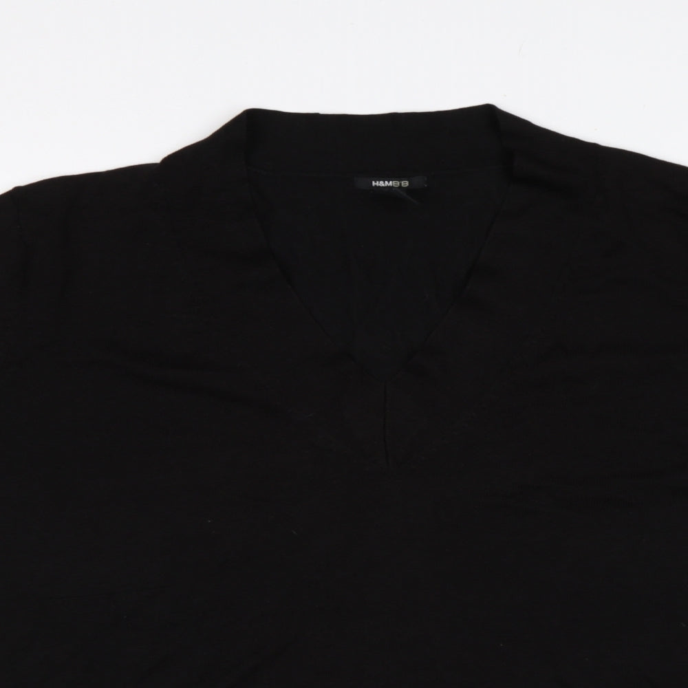 H&M Womens Black   Jersey T-Shirt Size 3XL