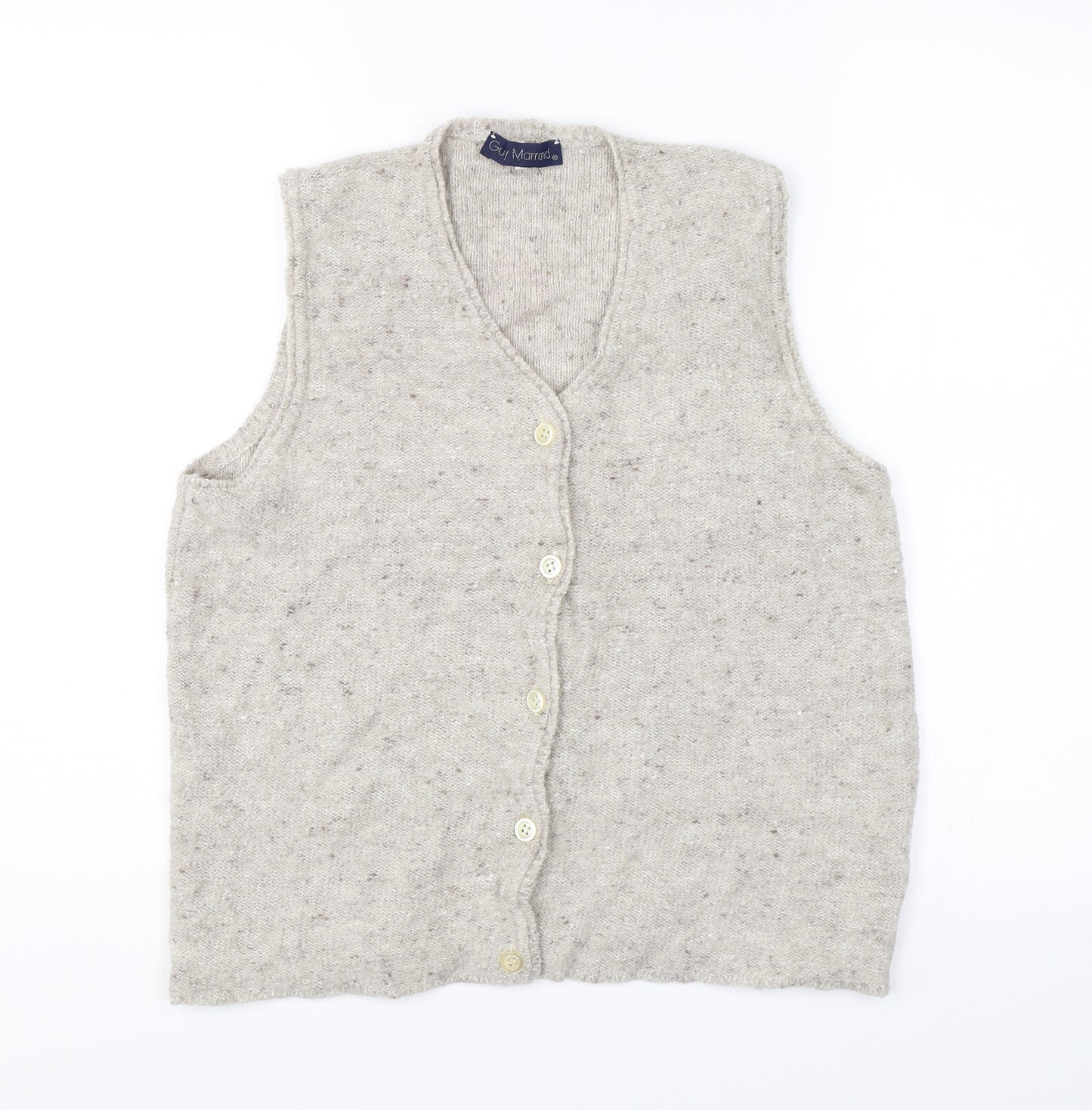 Guy Marrand Womens Beige   Vest Jumper Size L