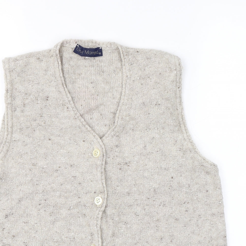Guy Marrand Womens Beige   Vest Jumper Size L