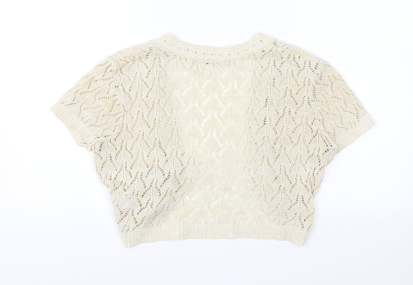 New Look Womens White   Shrug Jumper Size 10