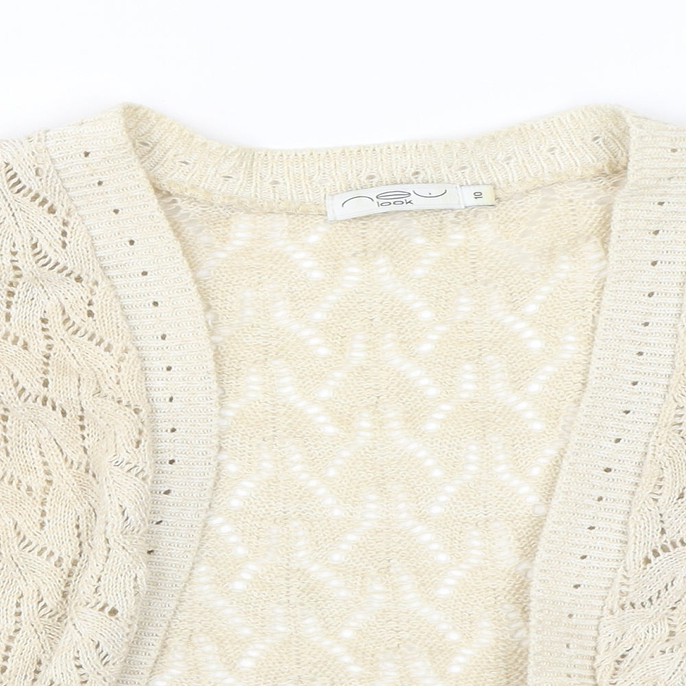 New Look Womens White   Shrug Jumper Size 10