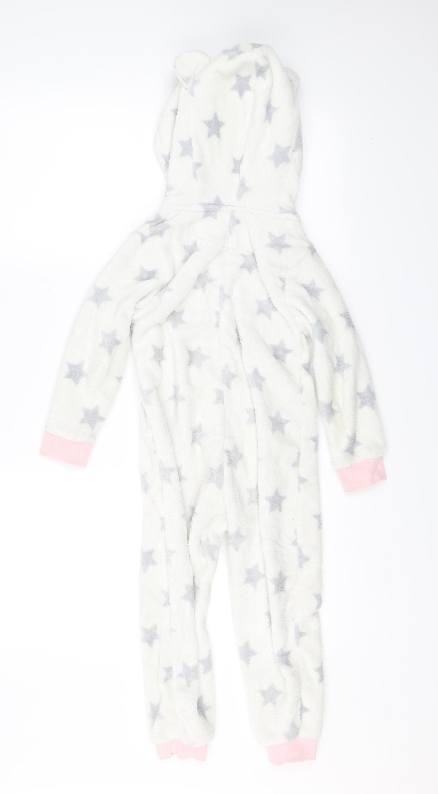 John Lewis Girls White Solid  Top One Piece Size 4 Years  - Lamb