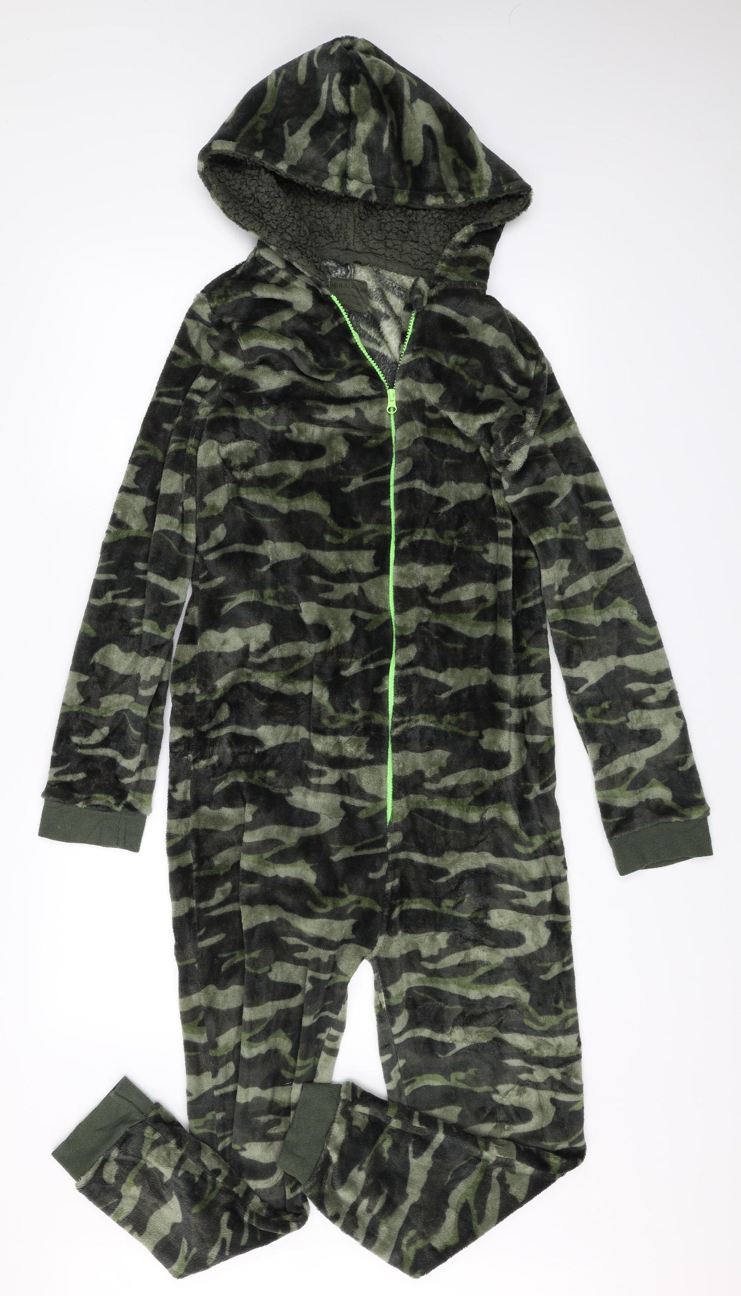 Primark Boys Green Camouflage   One Piece Size 13-14 Years