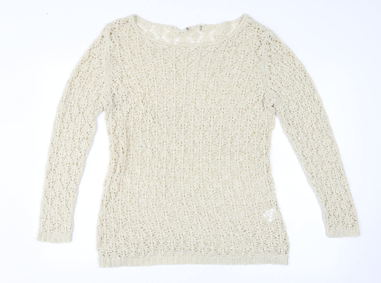 Soon Womens White   Pullover Jumper Size 18