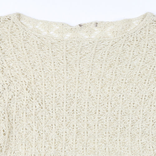 Soon Womens White   Pullover Jumper Size 18