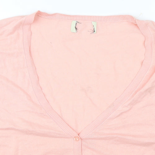 Matalan Womens Pink   Cardigan Jumper Size L