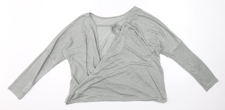 Debenhams Womens Grey Jersey Blouse Size 16