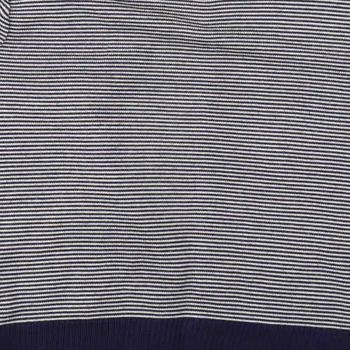 Dorothy Perkins Womens Blue Striped  Cardigan Jumper Size 10