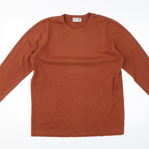 Ze-Ze Womens Brown   Pullover Jumper Size M