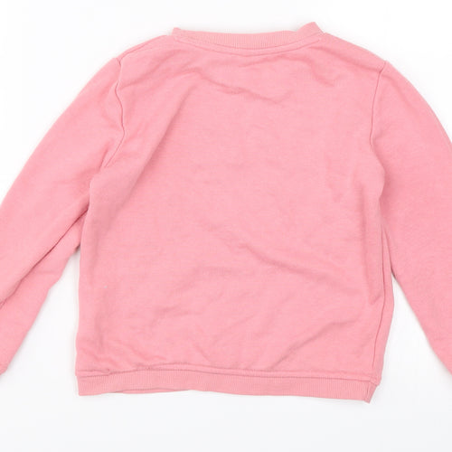 Young Dimension Girls Pink   Pullover Jumper Size 5-6 Years  - Fill your dreams with glitter and sparkles