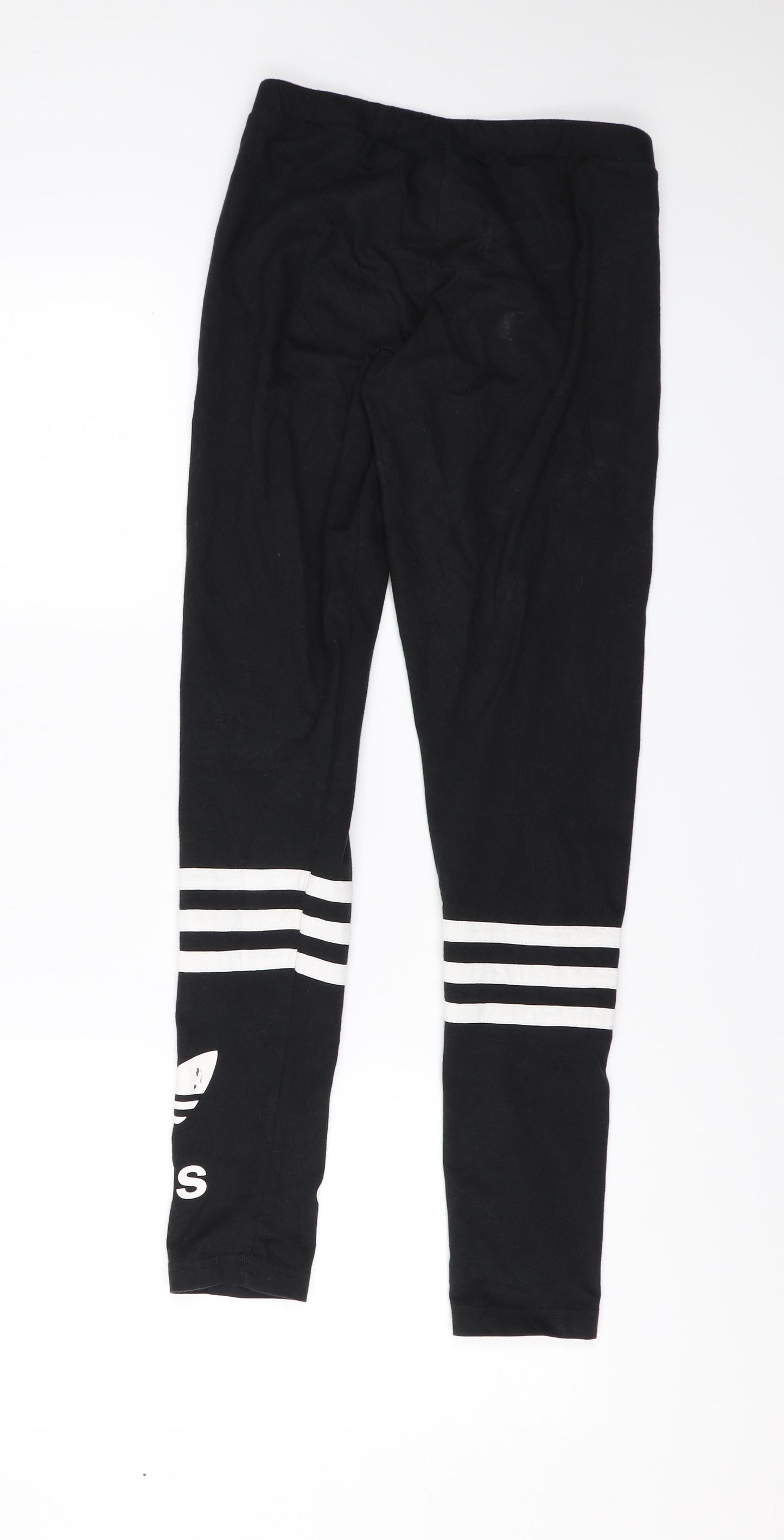 adidas Womens Black   Jogger Leggings Size 8 L25 in