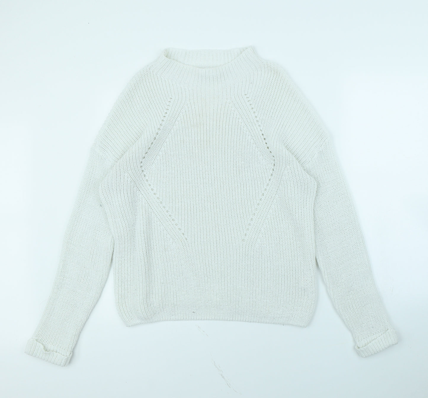 Primark Womens White   Pullover Jumper Size 18