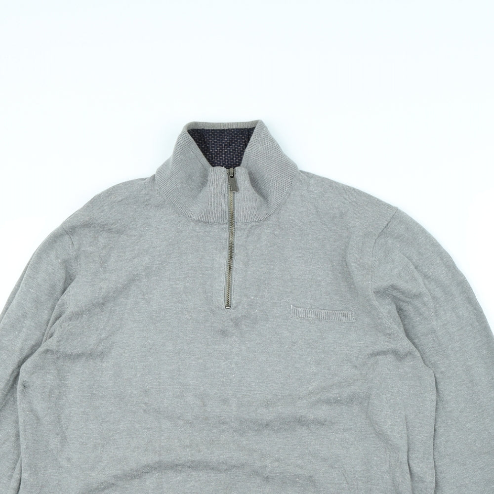 Avenue Mens Grey   Pullover Jumper Size L