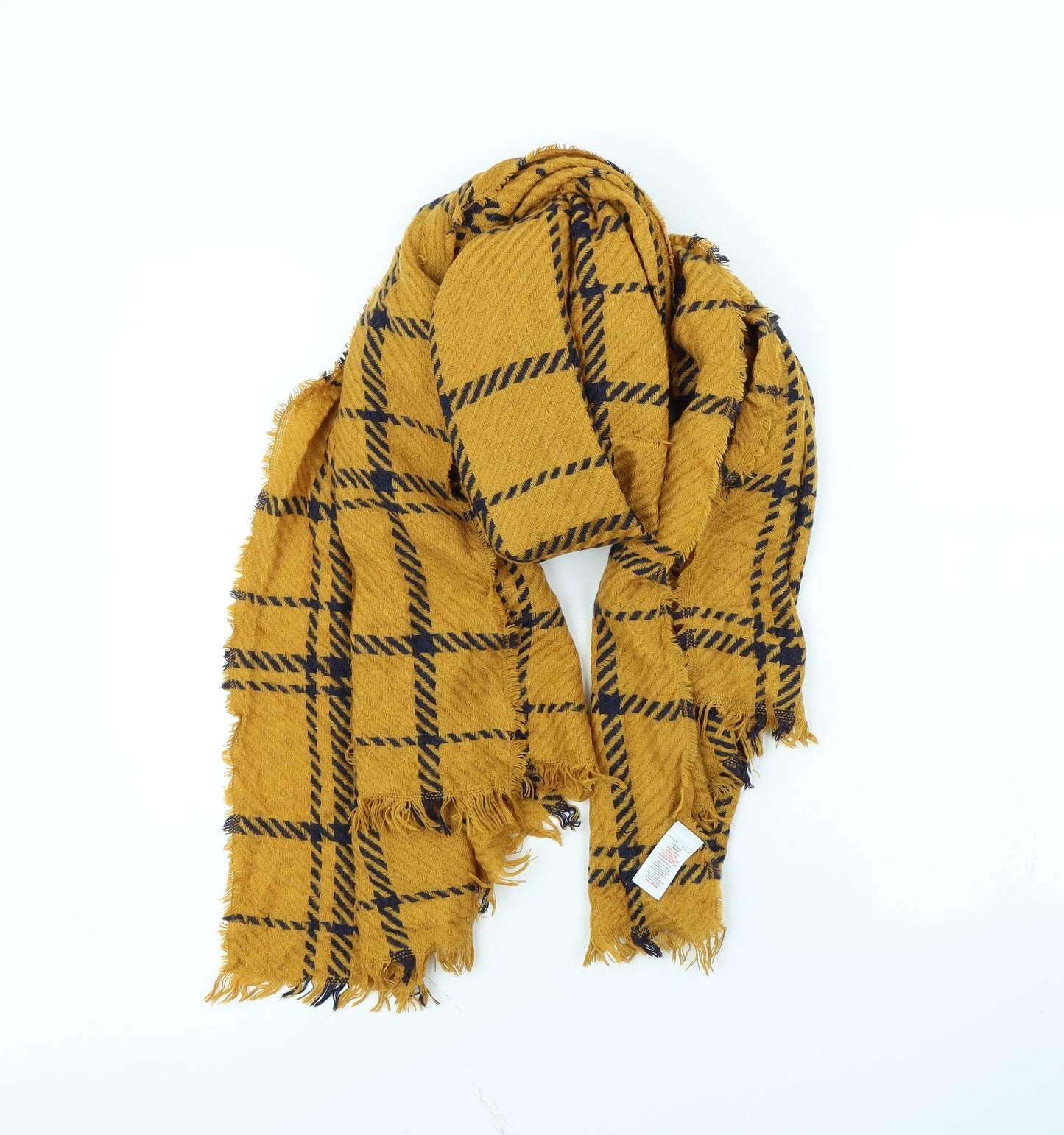 New Look Womens Yellow Check   Scarf