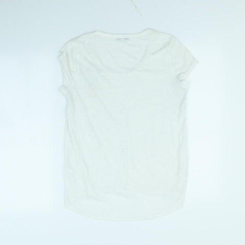 Brave Soul Womens White   Basic T-Shirt Size S  - Cactus