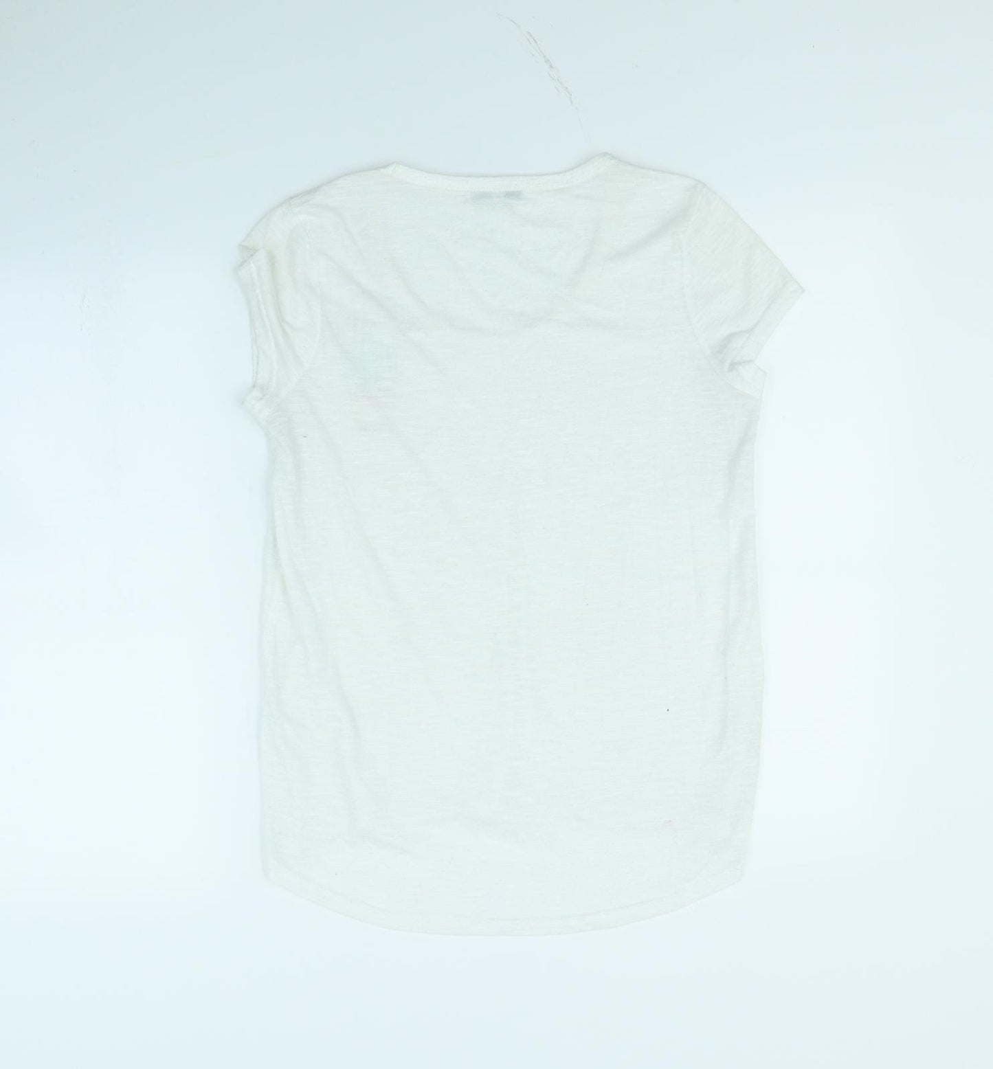 Brave Soul Womens White   Basic T-Shirt Size S  - Cactus