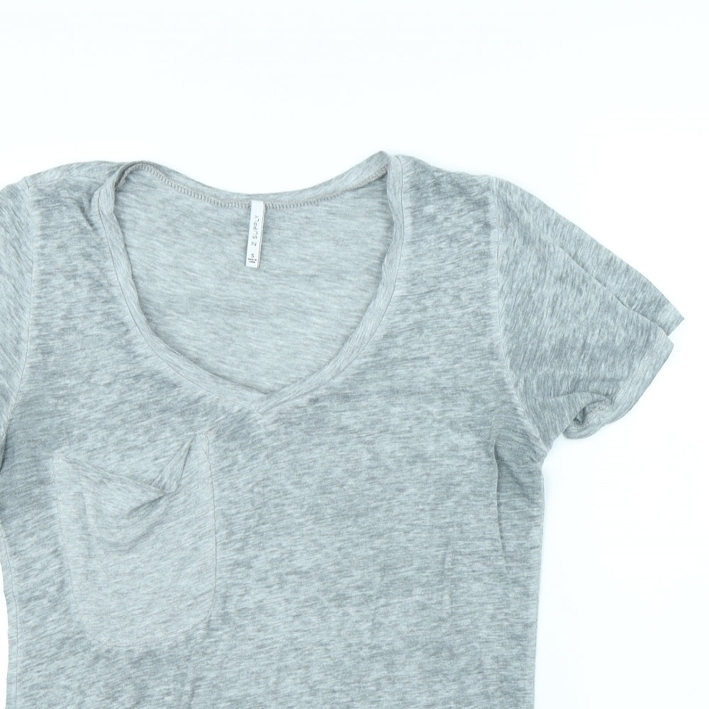 Z Supply Womens Grey   Basic T-Shirt Size S