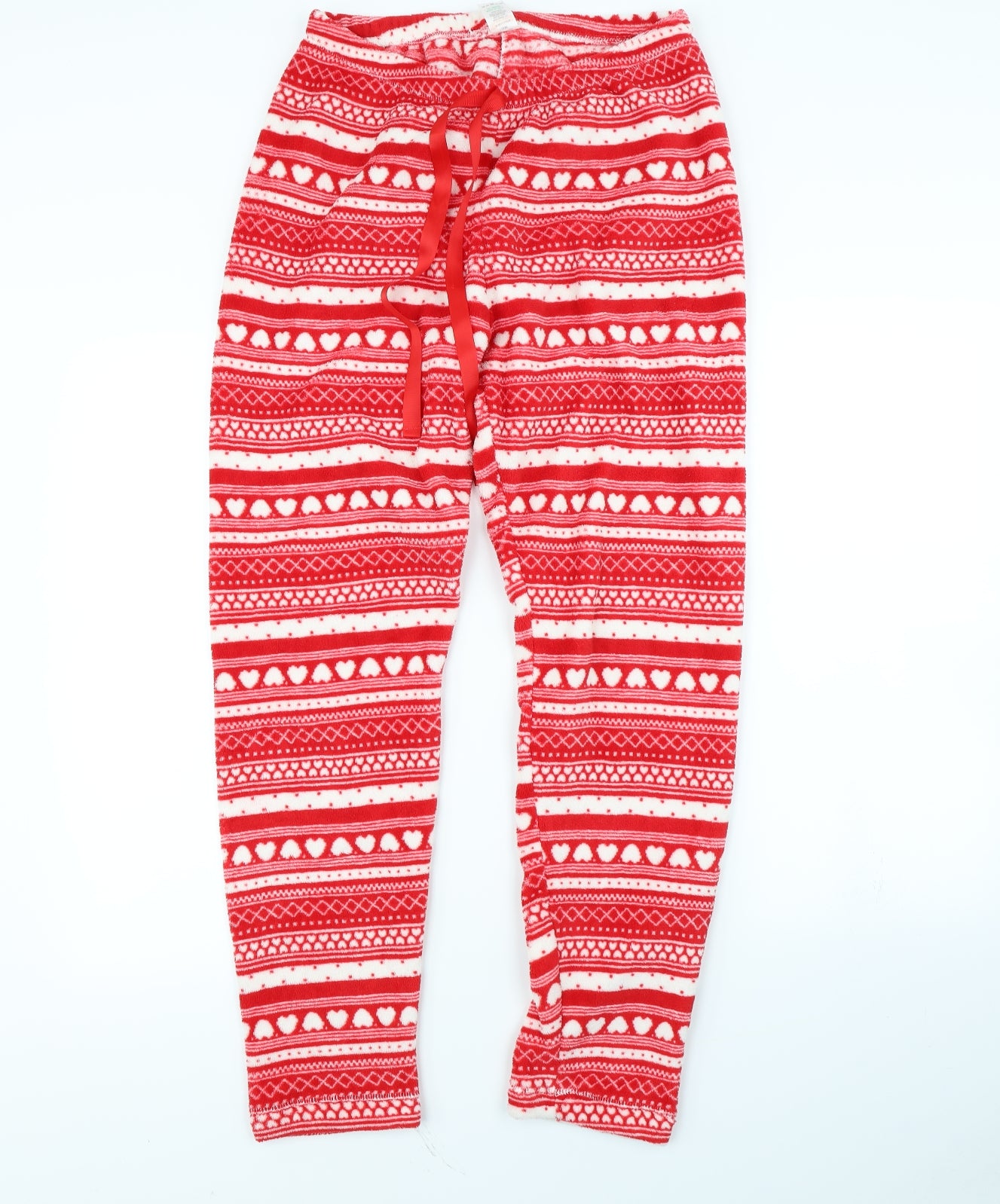 Preworn Womens Red Striped  Babydoll Pyjama Pants Size 12