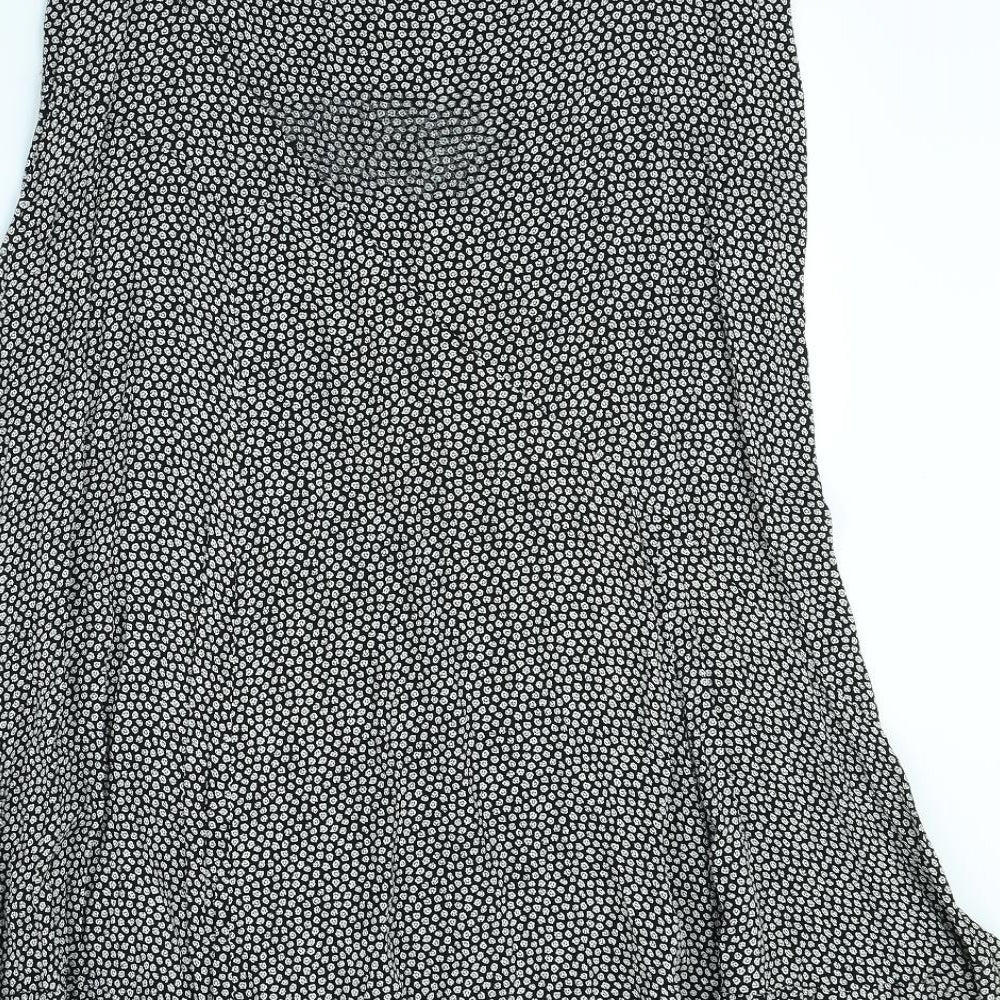 Monsoon Womens Black Floral  Maxi Skirt Size 14