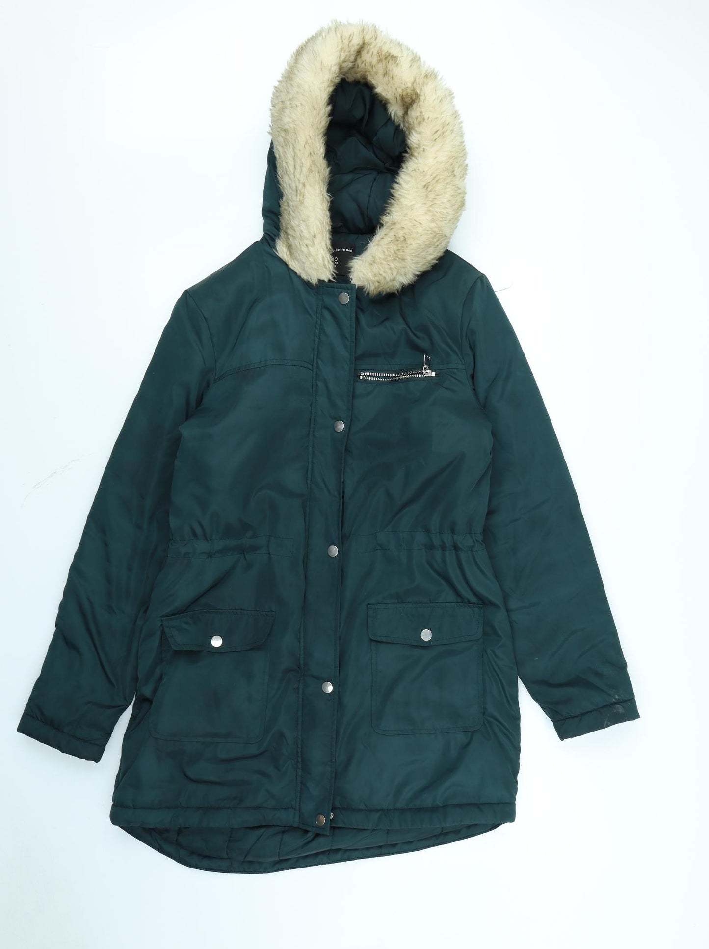 Dorothy Perkins Womens Green   Rain Coat Coat Size 10