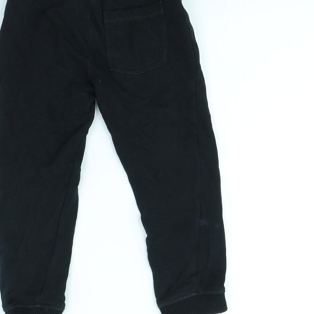 Mini Club Boys Black   Jogger Trousers Size 3 Years