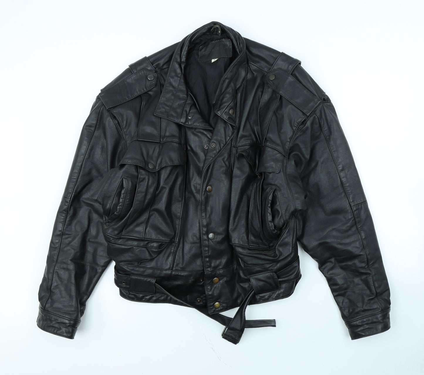 genuine leather Womens Black   Jacket  Size L