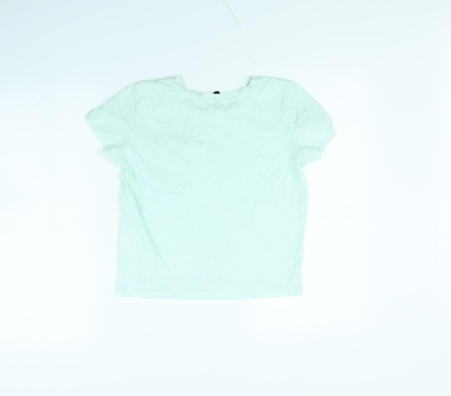 Sinsay Womens Green   Basic T-Shirt Size XS  - Parrot