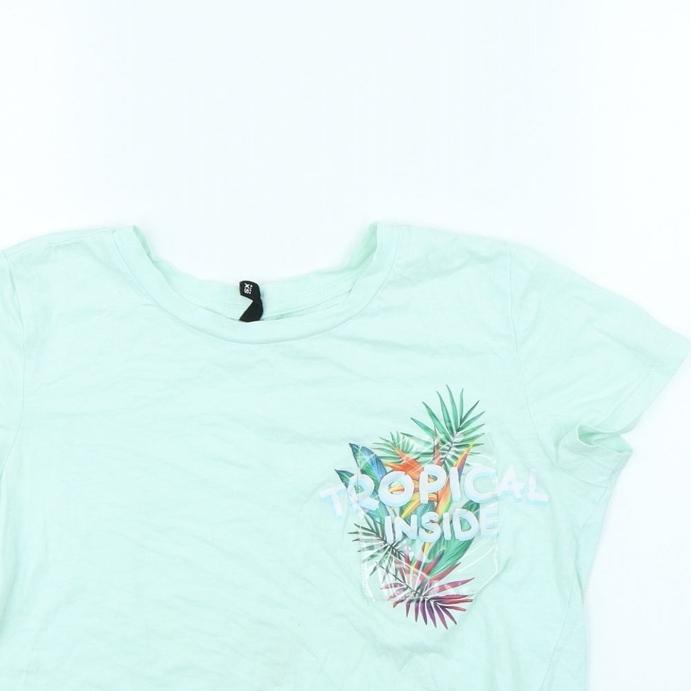Sinsay Womens Green   Basic T-Shirt Size XS  - Parrot