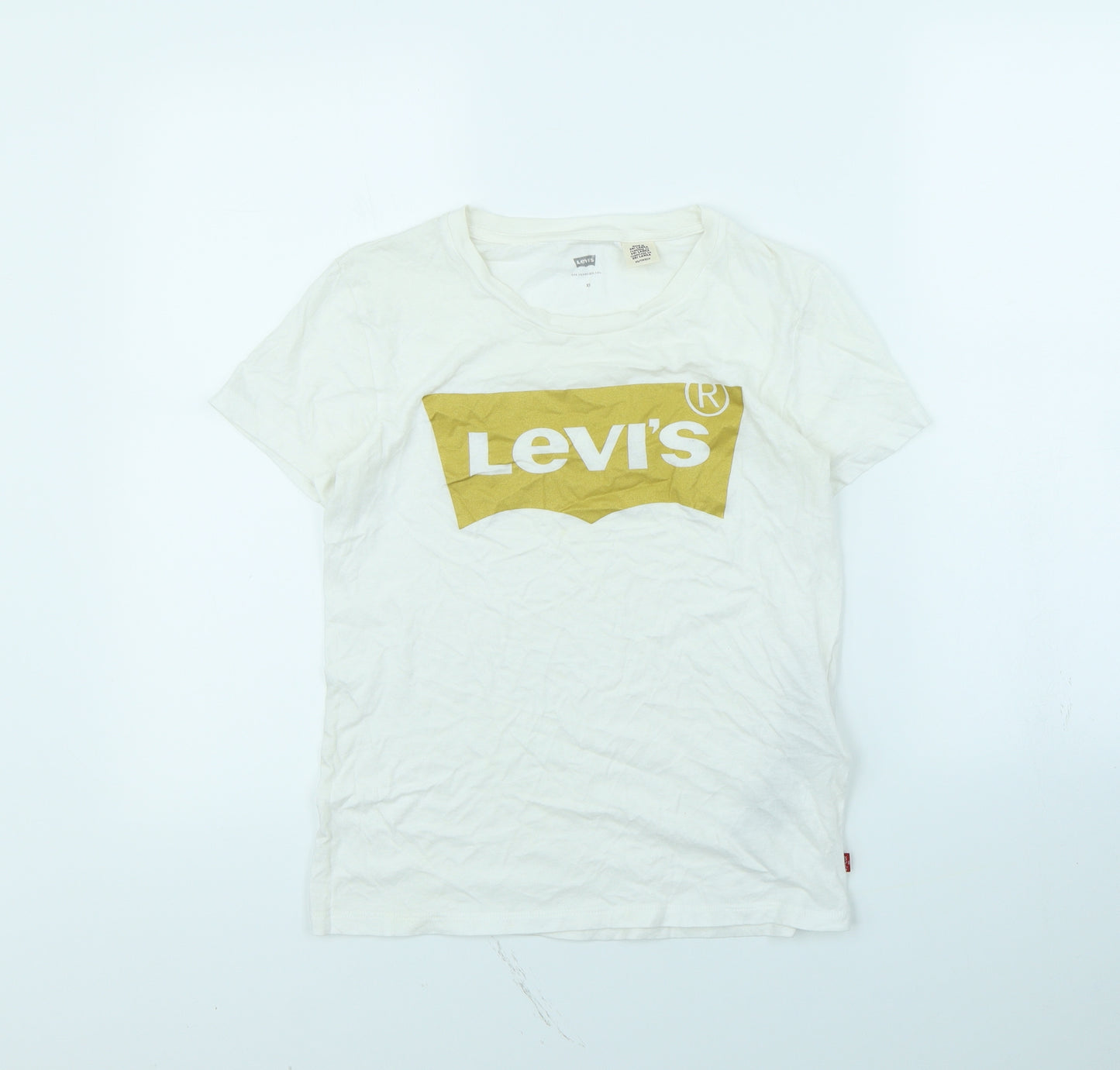 Levis Womens White   Basic T-Shirt Size XS