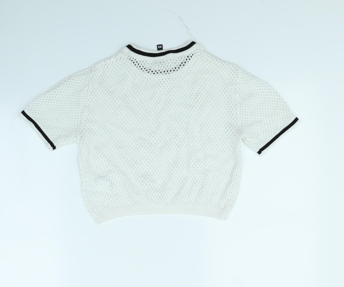 Divided Womens White   Cropped T-Shirt Size XS