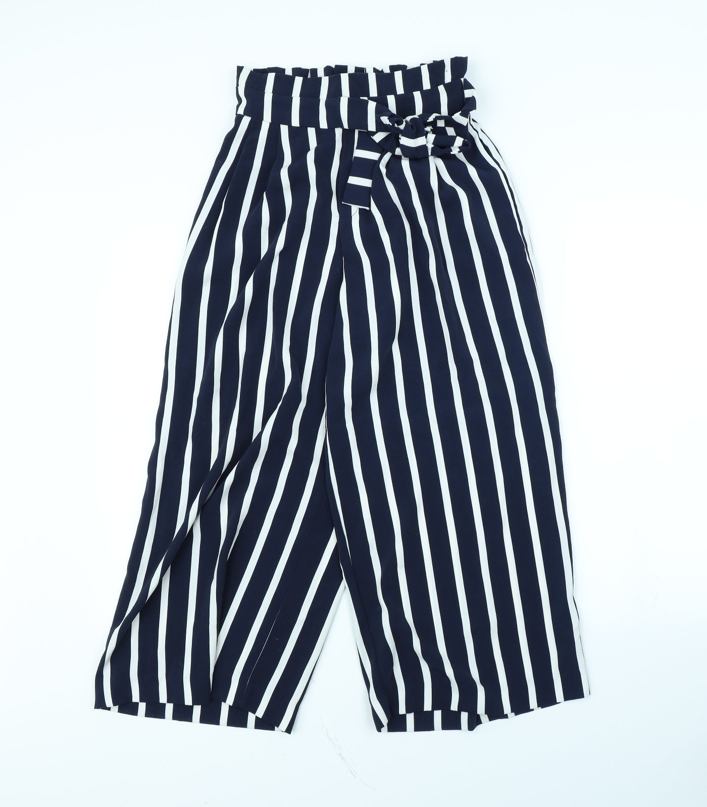Zara Womens Blue Striped  Dress Pants Trousers Size XS L30 in