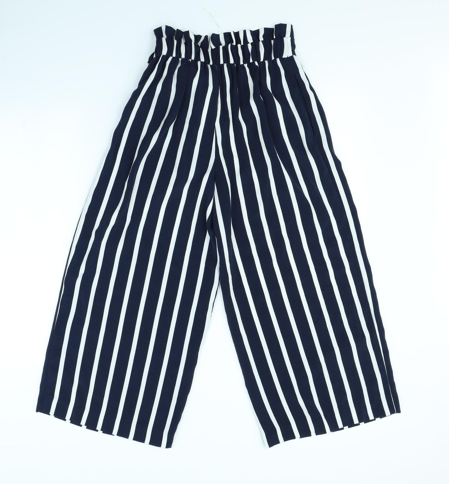 Zara Womens Blue Striped  Dress Pants Trousers Size XS L30 in