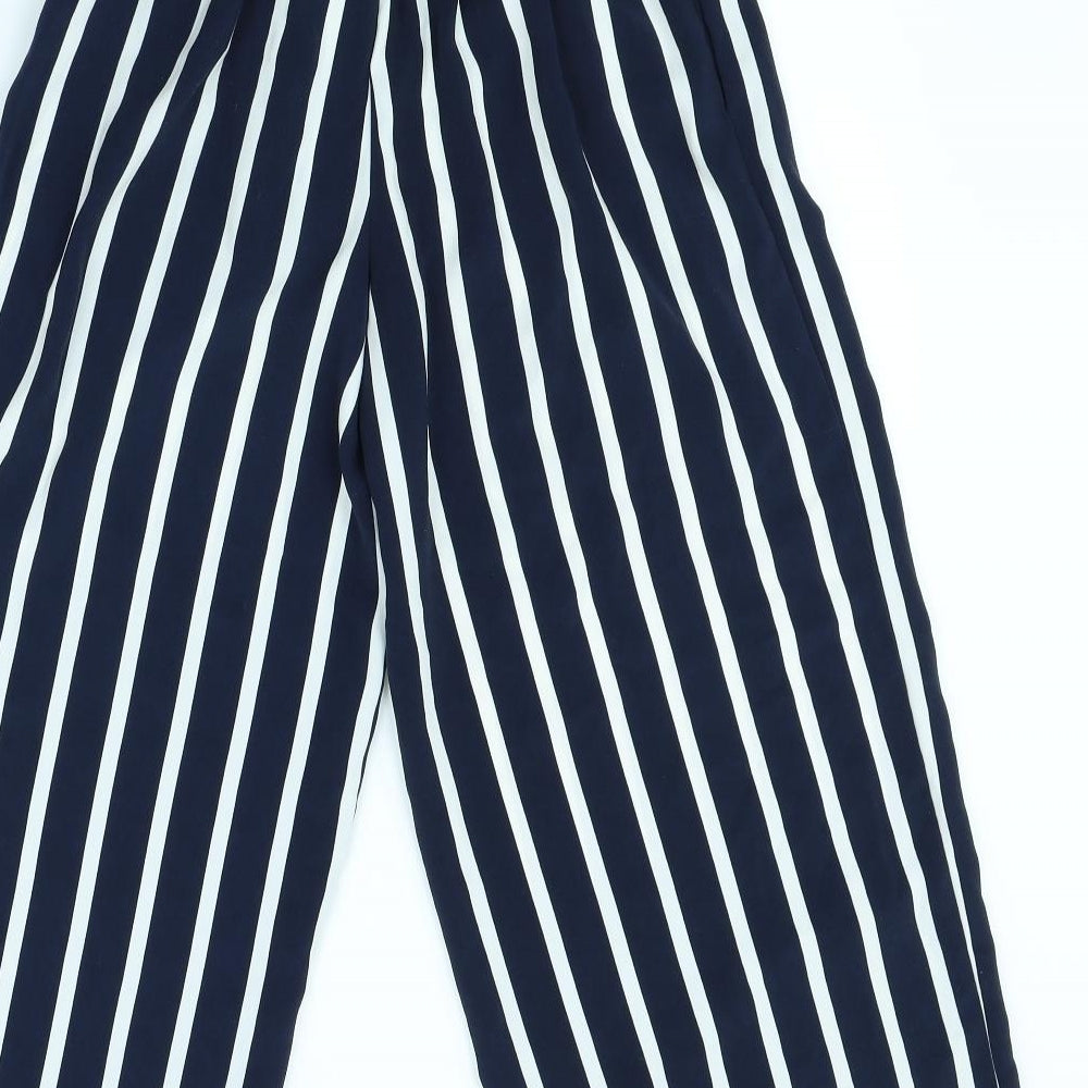 Zara Womens Blue Striped  Dress Pants Trousers Size XS L30 in