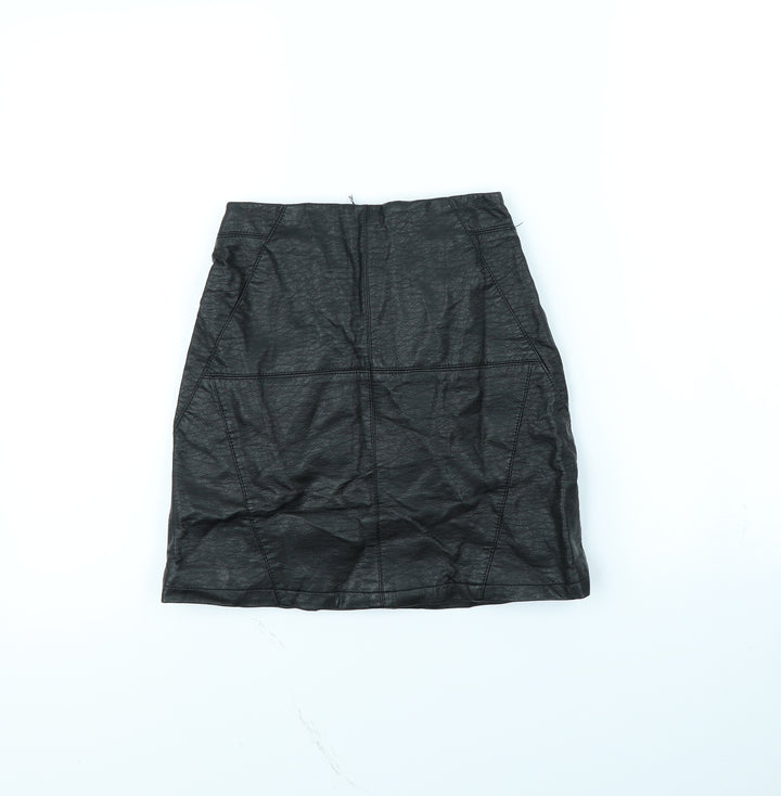 Divded Womens Black   Mini Skirt Size 6