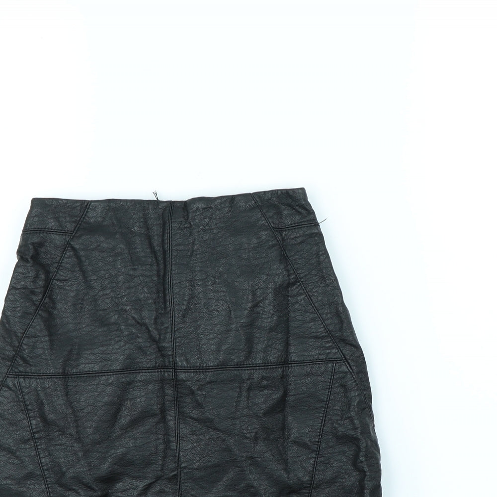 Divded Womens Black   Mini Skirt Size 6
