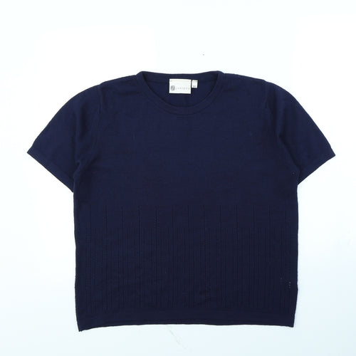 Janique Womens Blue   Pullover Jumper Size M