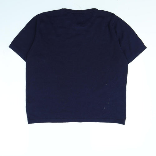 Janique Womens Blue   Pullover Jumper Size M