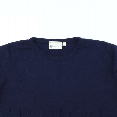 Janique Womens Blue   Pullover Jumper Size M