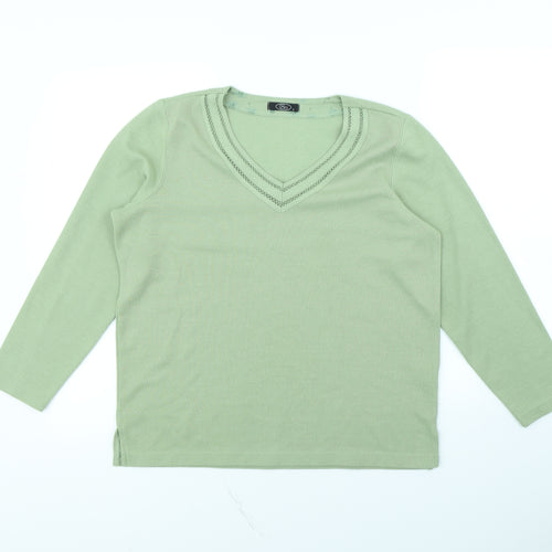 bm  Womens Green   Pullover Jumper Size S