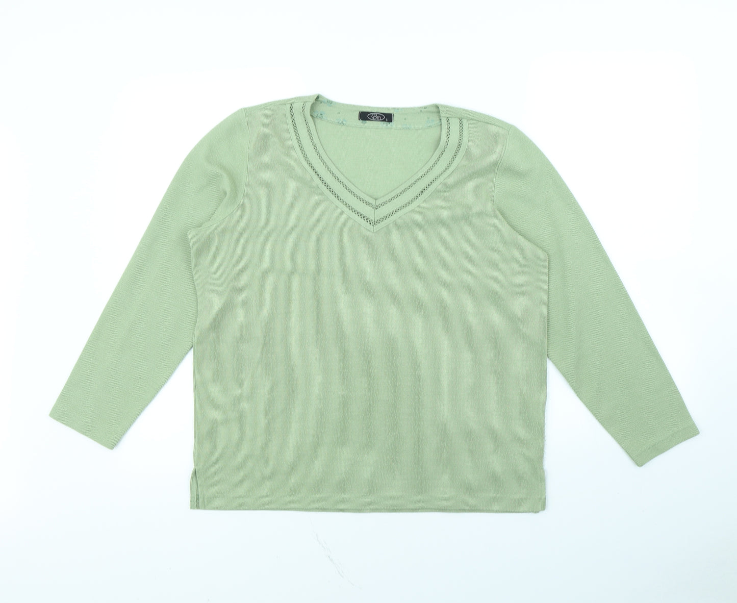 bm  Womens Green   Pullover Jumper Size S