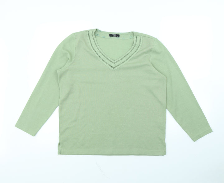 bm  Womens Green   Pullover Jumper Size S