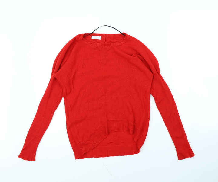 VERO MODA Womens Red Pullover Jumper Size S