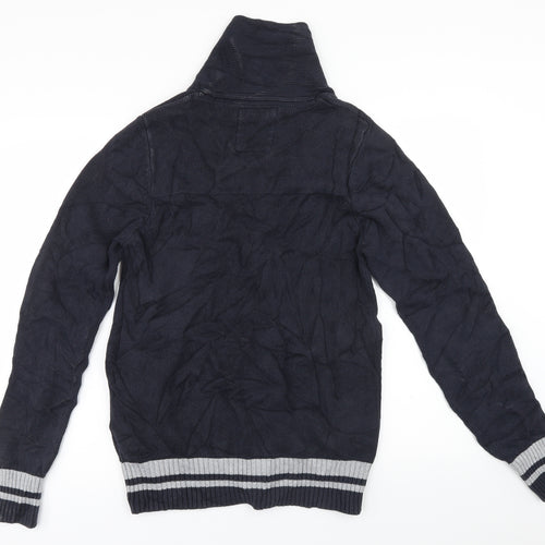 NEXT Mens Blue  Knit Cardigan Jumper Size S